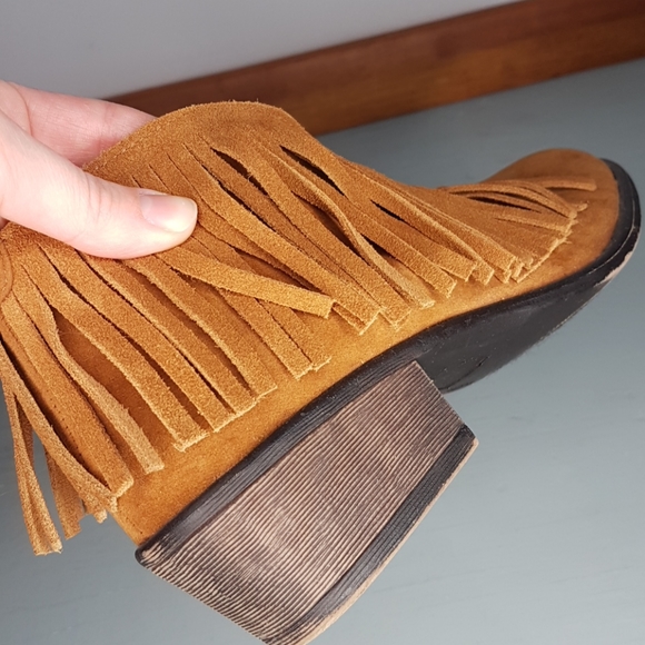 Maurices brown suede fringe booties - Picture 4 of 8